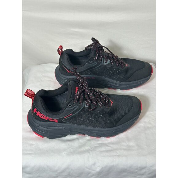 Hoka One One Challenger ATR 6 GTX Women's Size 8 Black Red Running Sneakers - Picture 3 of 8